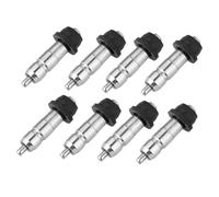 HANABASS 10 pièces Abreuvoir INOX pour Poulets Lot de Buveur Automatique Pratique avec Tétine Caoutchouc Distributeur Eau Propre pour Volailles Canards Pintades Adapté à Usage Domestique