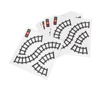 HANABASS 10 Pièces Autocollants Panneaux de Circulation Muraux DIY pour Garçon Fille Stickers Route Réutilisables Accessoires Décoratifs pour Salle de Jeux et Chambre