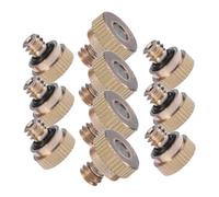 HANABASS 10 Pièces Buse de Brumisation Atomisante de Buse à Pression pour Jardinage et Rafraîchissement Extérieur Accessoire Durable pour Irrigation et Agriculture