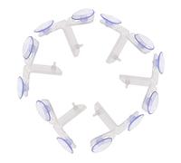 HANABASS 10 pièces Clips de Fixation à Ventouse pour Aquariums Panneaux de Séparation Acrylique pour Réservoirs de Poissons Accessoires et Sécurisés