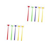 HANABASS 10 Pièces Jeu Éducatif Marteau Ventouse Montessori pour Apprentissage Précoce Développement Moteur Fin et Reconnaissance des Mots pour Garçon Fille Âge Préscolaire