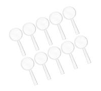 HANABASS 10 Pièces Jouets de loupe Amplifier étiqueter Mains grossissant Prise en Main Tout-Petit Explorer Accessoire d'enfants loupe de Poche Plastique Transparent