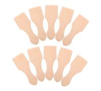 HANABASS 10 Pièces Mini Wooden Spatulas for Cooking Small Wood Turner Kitchen Tools Set for Pretend Play and Family Bonding