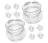 HANABASS 10 pièces Miniature Fish Tank Set Mini Dollhouse Fish Bowl Ornaments for DIY Scene Props Office and Living Room Decoration