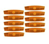 HANABASS 10 Pièces Réflecteurs de Roue Panneaux Réfléchissants Remplaçables Compact Haute Visibilité pour Sécurité Cycliste Installation Facile avec Vis Adaptés VTT et Urbain