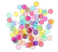 HANABASS 100 pièces Disques Apprentissage Ronds Colorés pour Garçon Fille Outils Éducatifs pour Initiation Aux Mathématiques Jeux Ludiques et Éducatifs pour Développer la Cognition