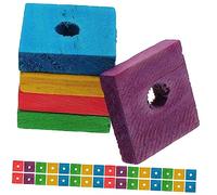 HANABASS 100pièces Jouet Bois pour Oiseaux Lot de Copeaux pour Perroquets Et Calopsittes Jouets à Mâcher pour Petits Oiseaux Encourageant Le Jeu Et Exercice