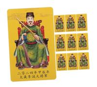 HANABASS 10pièces Carte Amulette Décorative Taisui Amulette de Style Chinois Traditionnelle Carte de Chance Protection Portable Spirituelle pour Sac à Main