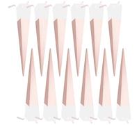 HANABASS 12 Pièces Emballage de Fleurs en Papier Irisé Rose, Boîte Cône Protectrice pour Saint-valentin et Mariage
