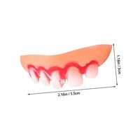 HANABASS 12 pièces Fausses Dents Zombie Mix Halloween Dentier Accessoires Cosplay Fête