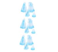 HANABASS 12 Pièces Lot de Figurines Miniatures Iceberg Résine Ornements Décoratifs Micro Paysage pour Aquarium et Jardin Féérique