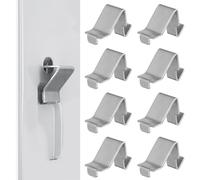 HANABASS 12 Pièces Support Installation Robuste Fer et Argenté Simple Structure en Clips D'étagère Métalliques Légère Facile pour Bibliothèque Étagères pour Placard