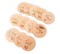 HANABASS 12pièces Cartes De Naissance Stylées Pour Accessoires Photo De Merveilleux Moments Mensuels Cartes De Né Souvenirs De Croissance Chic Et Élégants
