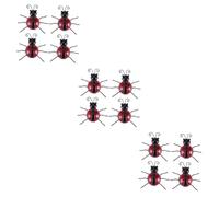 HANABASS 12pièces Décoration Forme De Colorées Pour Jardin Et Intérieur Sculptures Ludiques Accents Fantaisistes Espace