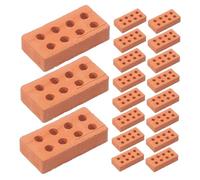 HANABASS 150 pièces Mini Briques de Construction Miniatures pour DIY Maison de Poupée Accessoires de Jardin Miniature Briques Empilables Amovibles Matériaux Sûrs pour Garçon Fille