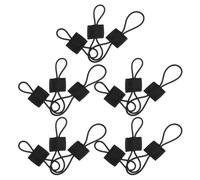 HANABASS 15Pcs Accessoires pour Paquet Tactiques en Nylon Noir Sangles Élastiques Polyvalentes pour Organisation Ergonomique Lors de Camping et Expéditions Outdoor