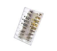 HANABASS 170 pièces Kit de Réparation Montres Couronnes et Tiges Étanches Assorties pour Horlogers avec Boîte Compartimentée Pratique