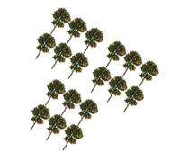 HANABASS 18 Pcs Miniature Faux Lemon Trees for DIY Table Micro Landscape Realistic Artificial Fruit Tree Model for Home Decor and Diorama