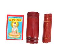 HANABASS 1Ensemble Bâtons de Divination Bouddhiste Accessoire de Divination Chinois Bâtons et Manuel Parfait pour Rituels Spirituels Jeux Amusants Famille