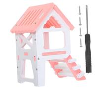 HANABASS 1ensemble Cachot pour Hamster à Deux Niveaux Maison Décorative pour Rongeurs Accessoire De Cage pour Cobayes Et Chinchillas Refuge Sécurisé Et Amusant