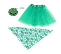 HANABASS 1ensemble Costumes pour Oie De Porche Vêtement Décoratif Polyester pour Festivals Tenue Confortable avec Jupe Chapeau Et Écharpe pour Ornements Saisonniers