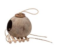 HANABASS 1ensemble Nichoir Coquille De Noix De pour Perroquet Lit Suspendu Pratique pour Oiseaux avec Échelle pour Et Élevage