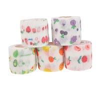 HANABASS 2 Ensembles Bandages Autoadhésifs Fruits Lot De Bandes Cohésives Pour Secours Sport Élastiques Respirants Avocat Fraise 5 Rouleaux*2