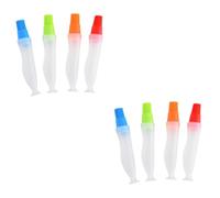 HANABASS 2 Ensembles Huile Alimentaire pour Barbecue Pratique Facile À Couleur Mixte 4 Pièces * 2