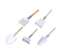 HANABASS 2 Ensembles Mini Outils De Jardinage Bonsai De Décoratifs avec Poignée Outils Multifonctionnels pour Décoration Et Plantation 5 Pièces * 2