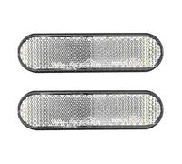 HANABASS 2 Feux Latéraux LED 24 LED Étanches pour Moto et Camion Réflecteurs Arrière Transparents Feux Stop et Clignotants Intégrés Accessoires Moto 12V Installation Facile Lot de 2