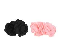 HANABASS 2 paires Clips Chaussures Femme Fleur Amovibles pour Chaussures à Talons Hauts Accessoires Décoratifs Élégants pour Sandales de Broches Fleurs DIY Noires et Blanches