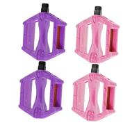 HANABASS 2 Paires Pédales Garçon Fille Antidérapantes Plastique pour Montagne Tricycle Remplacement Facile Rose