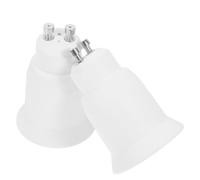 HANABASS 2 Pièces Adaptateur de Douille G9 vers E27 en Plastique Blanc, Connexion Sécurisée pour Ampoules Led, Large Application pour Maisons et Autres Environnements