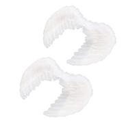 HANABASS 2 pièces Ailes Ange Garçon Fille Blanches Cosplay Costume pour Fête Carnaval Mascarade Ans