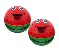 HANABASS 2 pièces Ballon Gonflable Pastèque Lot de Balles Sauteuses PVC Portables Ballons de Plage Colorés pour Jeux Extérieurs et Fêtes