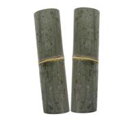 HANABASS 2 Pièces Bamboo Half Tube Water Fountain Parts for Garden Landscaping Smooth Flow Water Guide Channels for Backyard Patio Decor