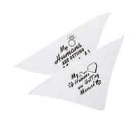 HANABASS 2 pièces Bandana pour Chien Adorable Lot de Foulard Triangulaire Décoratif pour Chiots Accessoire pour et Sorties