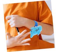 HANABASS 2 pièces Bracelets Slap Requin Peluche pour Garçon Fille Lot de Accessoires et Confortables pour Fêtes Anniversaire et Jeux Kermesse