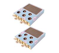 HANABASS 2 pièces Chaton Carton Ondulé Robuste Interactif Denrichissement pour Chat Intérieur Jeu Dexercice Chasse pour Âges Coffret Puzzle Portable