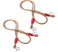 HANABASS 2 Pièces Corde de Hammock Réglable Sangles Suspendues Résistantes PE pour Balançoires et Chaises Suspendues Charge Jusqu à Installation Facile pour Intérieur et Extérieur