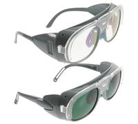 HANABASS 2 pièces Lunettes de Soudure Protectrices Double Anti-uv et Anti-lumière Forte Protection Oculaire pour Travail Électrique et Forestier Équipement de Sécurité Essentiel