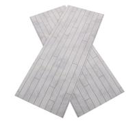 HANABASS 2 Pièces Miniature Wood Flooring Tiles for Dollhouse DIY Realistic Wood Floorboards for Miniature House Kitchen and Bathroom Decor