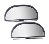 HANABASS 2 pièces Miroir Angle Mort Voiture Rétroviseur Convexe Rotatif Réglable Miroir Auxiliaire Large Champ de Vision Accessoire Rétroviseur Auto Facile à Installer Compatible Gauche et