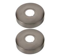 HANABASS 2 Pièces Plaque de Recouvrement des Trous pour Bras Acier Inoxydable, Design Simple et Élégant, Installation Facile, Taille Étendue pour Douches et Lavage des Cheveux