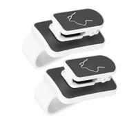 HANABASS 2 pièces Porte-lunettes Voiture Clips Abs Compact et Léger pour Lunettes et Cartes Range Lunettes Voiture Sécurisé pour Pare-soleil Accessoires Pratiques pour Voyage