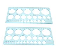 HANABASS 2 Pièces Règle de Mesure de Diamètre pour Fruits Jauge Bleu Transparent Outil Durable pour Classer Cerises et Raisins de Pratique pour Fermes et Marchés