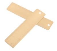 HANABASS 2 Pièces Règle Graduée en Laiton Portable 12cm avec Échelle Cm et Pouces, Outil Précis pour Artistes et Architectes, pour Croquis Urbains et Paysages Naturels
