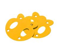HANABASS 2 Pièces Rondelle Anti-encastrement Panda en Alliage D'aluminium | Design Créatif Panda Jaune, Renfort Plateau, pour Longboard Débutants, Accessoires pour Street Tricks