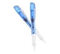HANABASS 2 Pièces Stylos de Calligraphie à Pointe Souple en Nylon, Bleu | Écriture Fluide sur Papier Xuan et Cahiers, Prise Ergonomique, Usage Maison, Pointe Moyenne Souple