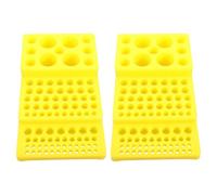 HANABASS 2 Pièces Support Centrifugation Tubes Plastique pour Jaune en Essai Trapezoïdal Multifonctionnel Facile à Nettoyer et Stockage de Usage en Laboratoire